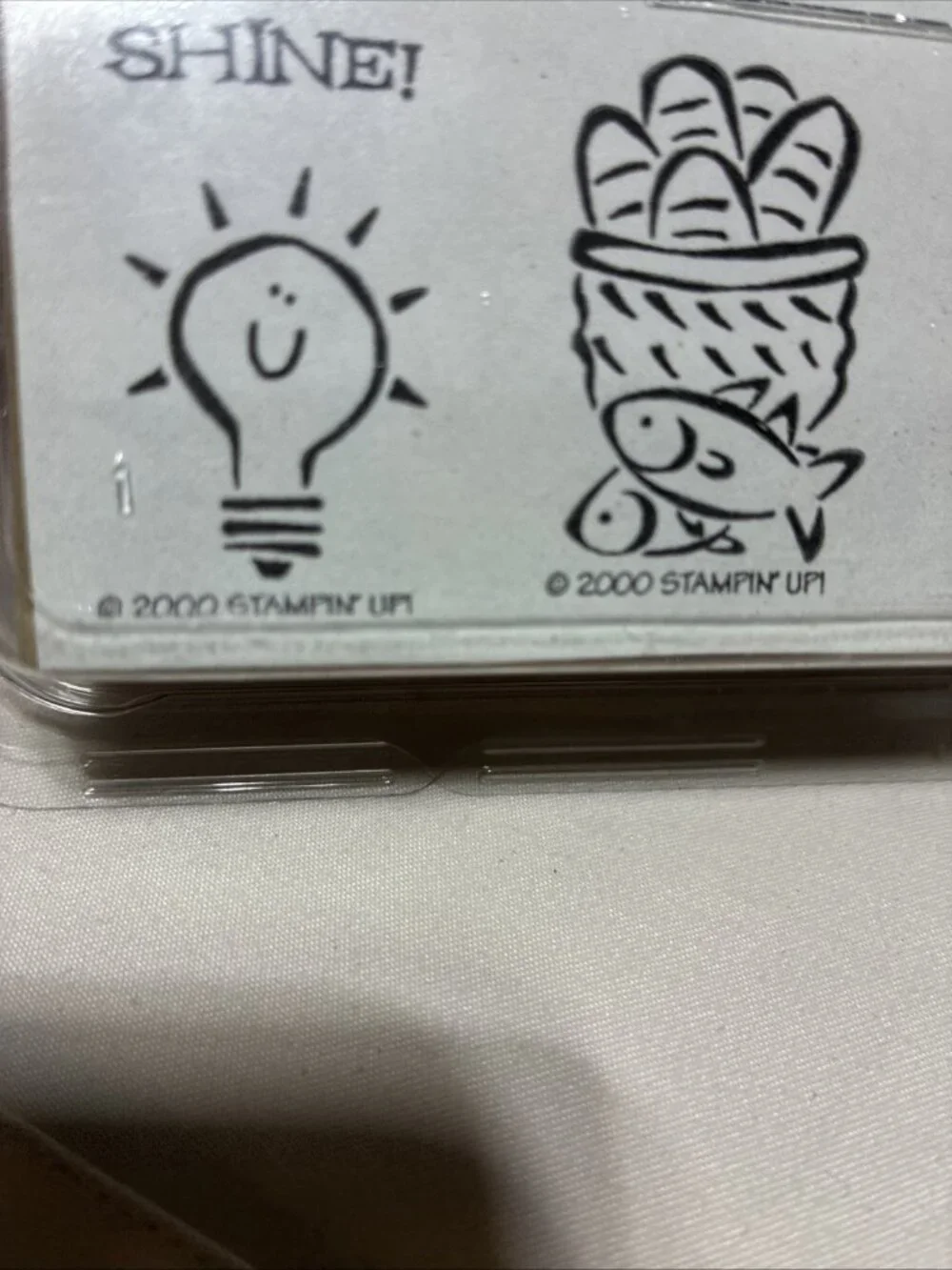 New Factory Sealed “ Stampin’ Up! Little Inspiration Religious Wood Stamp Set- 4